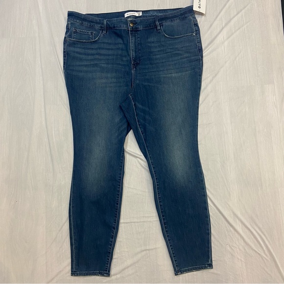 Athleta Sculptek Distressed Skinny Jeans All Around Stretch High Rise Size 24X - Picture 10 of 12